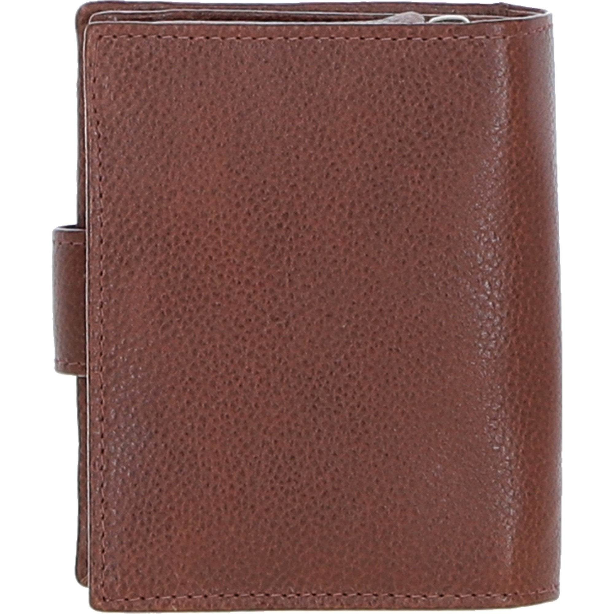 Ashwood Leather & Harris Tweed® Cloth Three compartment wallet Tan/Green/Red: TW-12-08-TR