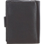 Ashwood Leather & Harris Tweed® Cloth Three compartment wallet Brown/Green: TW-12-09-BG
