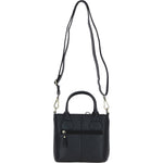 Ashwood Leather & Harris Tweed® Cloth Handbag with Removable Crossbody Strap Black/Green/Red: TW-21-07-BR