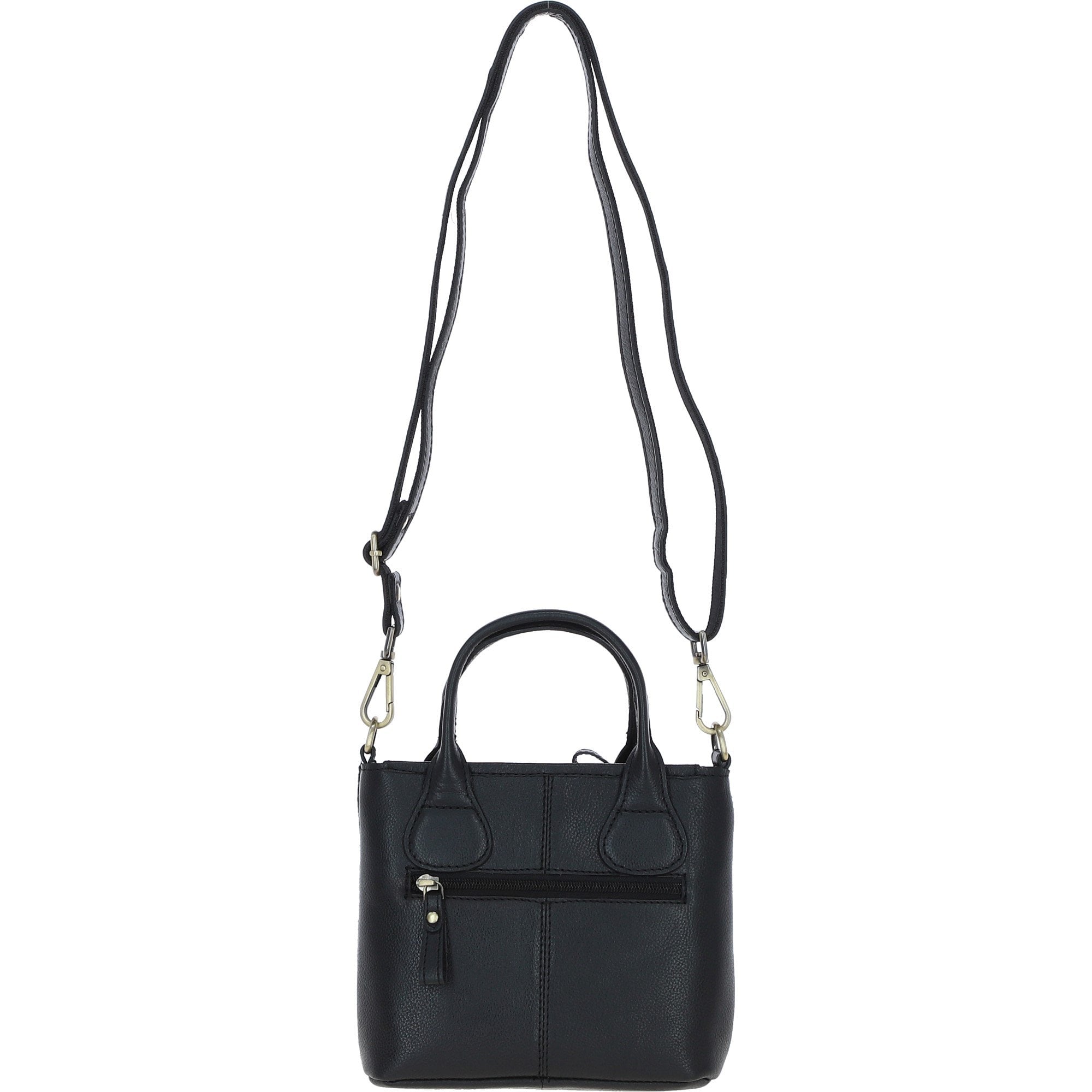 Ashwood Leather & Harris Tweed® Cloth Handbag with Removable Crossbody Strap Black/Green/Red: TW-21-07-BR
