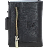Ashwood Leather & Harris Tweed® Cloth RFID Secure Wallet Black/Watch: TW-16-03-BW