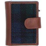 Ashwood Leather & Harris Tweed® Cloth RFID Secure Wallet Tan/Watch: TW-16-04-TW