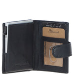 Ashwood Leather & Harris Tweed® Cloth RFID Secure Wallet Navy/Pink: TW-16-06-NP