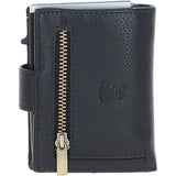 Ashwood Leather & Harris Tweed® Cloth RFID Secure Wallet Navy/Pink: TW-16-06-NP