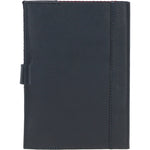 Ashwood Leather & Harris Tweed® Cloth A5 Notebook Navy/Pink: TW-19-06-NP
