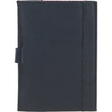 Ashwood Leather & Harris Tweed® Cloth A5 Notebook Navy/Pink: TW-19-06-NP