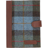 Ashwood Leather & Harris Tweed® Cloth A5 Notebook Tan/Mcload: TW-19-02-TM