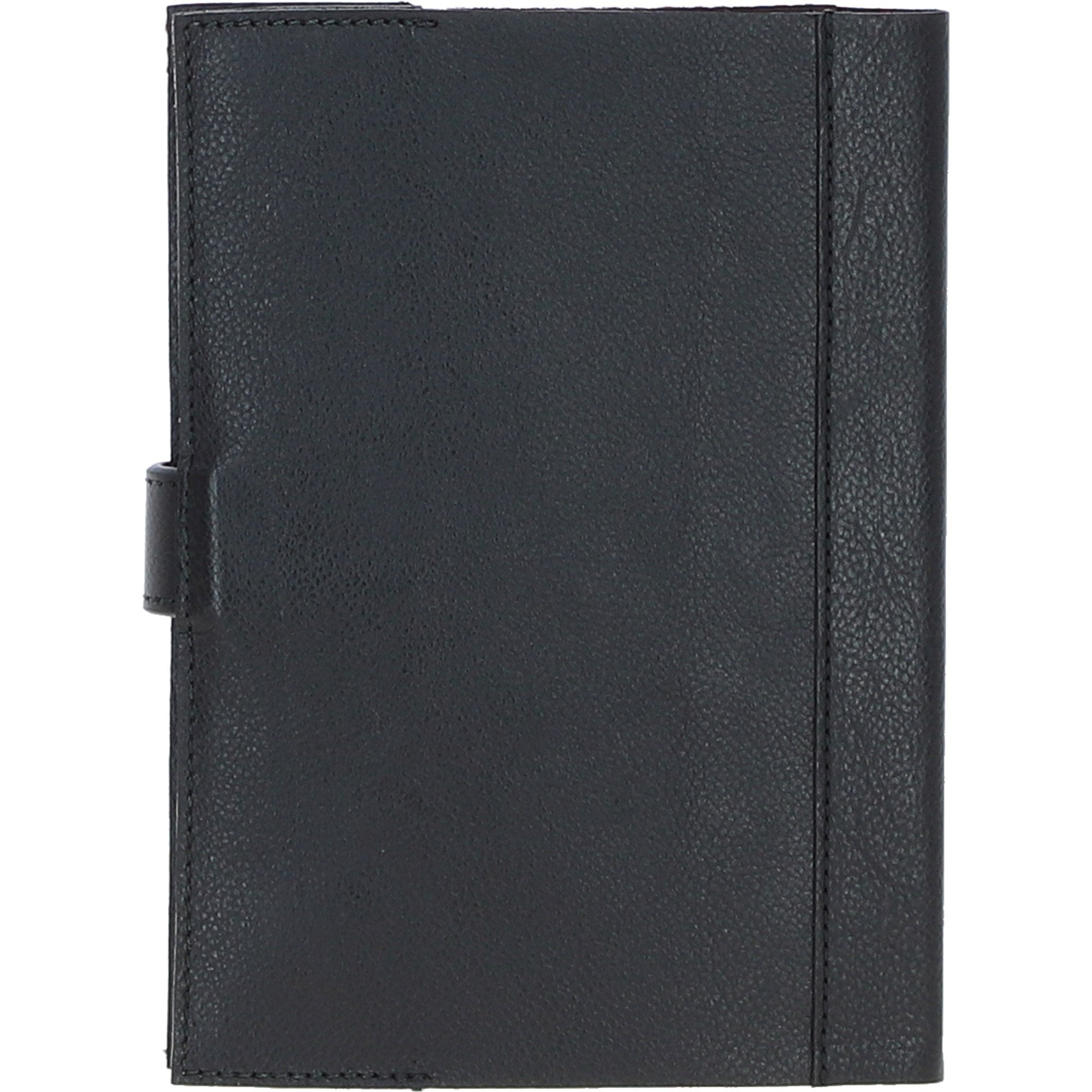 Ashwood Leather & Harris Tweed® Cloth A5 Notebook Black/Green/Red: TW-19-07-BR
