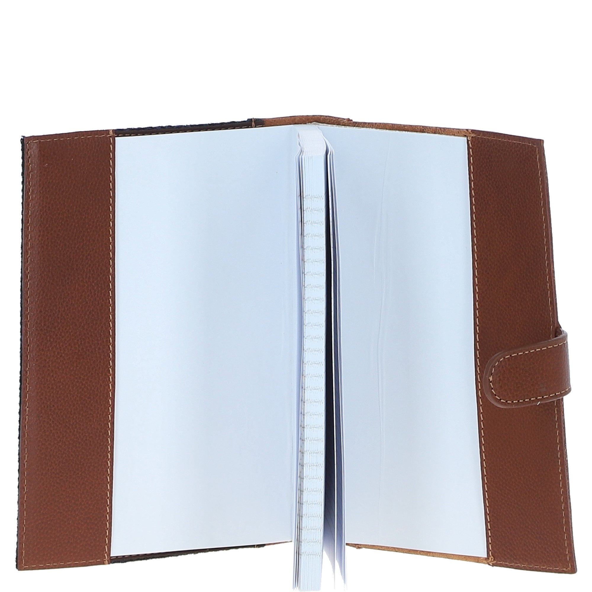 Ashwood Leather & Harris Tweed® Cloth A5 Notebook Tan/Watch: TW-19-04-TW