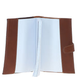 Ashwood Leather & Harris Tweed® Cloth A5 Notebook Tan/Navy: TW-19-011-TN
