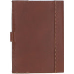 Ashwood Leather & Harris Tweed® Cloth A5 Notebook Tan/LT Blue: TW-19-05-TB