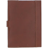 Ashwood Leather & Harris Tweed® Cloth A5 Notebook Tan/LT Blue: TW-19-05-TB