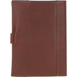 Ashwood Leather & Harris Tweed® Cloth A5 Notebook Tan/Green/Red: TW-19-08-TR