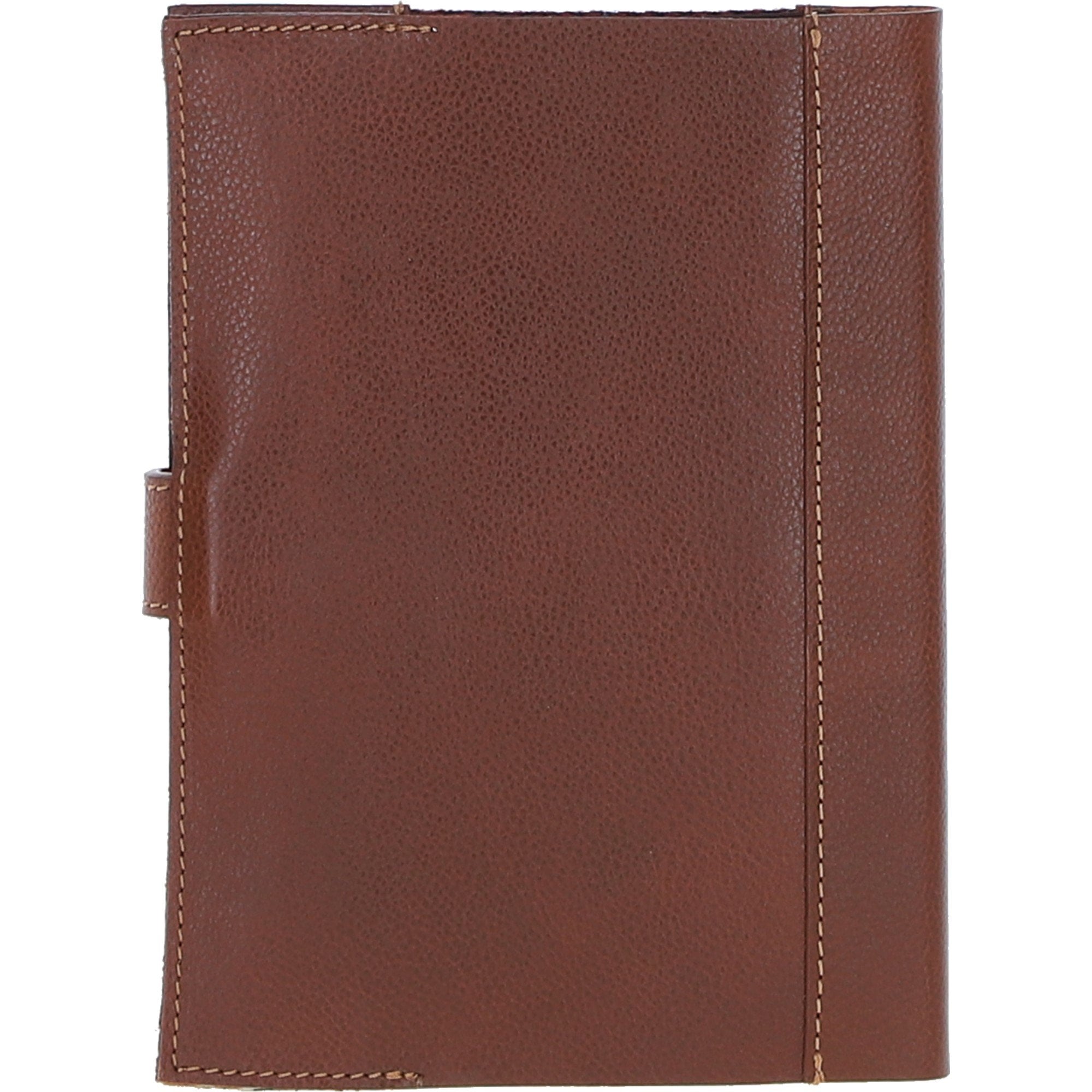 Ashwood Leather & Harris Tweed® Cloth A5 Notebook Tan/Green/Red: TW-19-08-TR