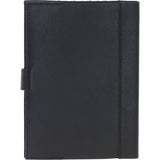 Ashwood Leather & Harris Tweed® Cloth A5 Notebook Black/White: TW-19-012-BW