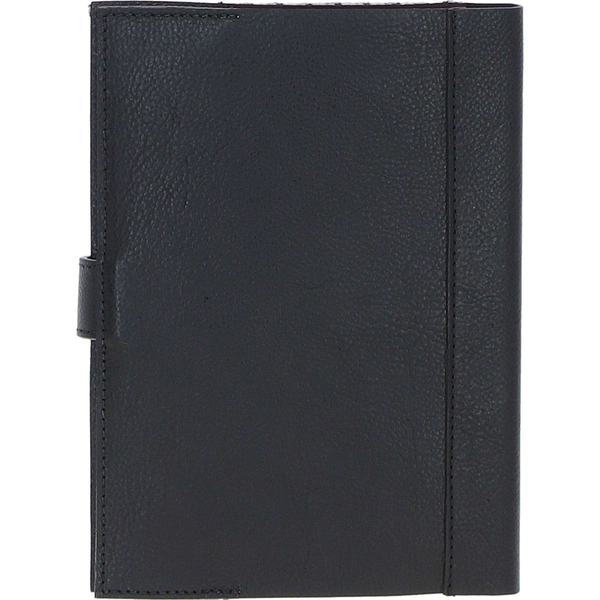 Ashwood Leather & Harris Tweed® Cloth A5 Notebook Black/White: TW-19-012-BW
