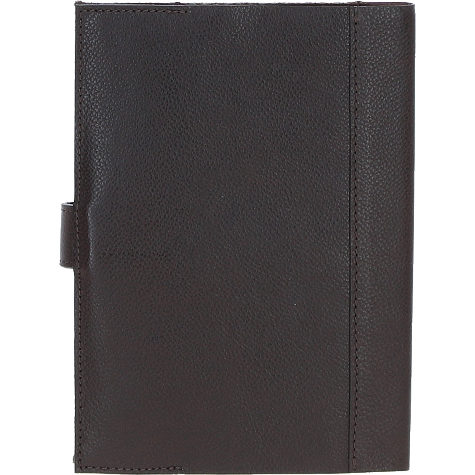Ashwood Leather & Harris Tweed® Cloth A5 Notebook Brown/Green: TW-19-09-BG