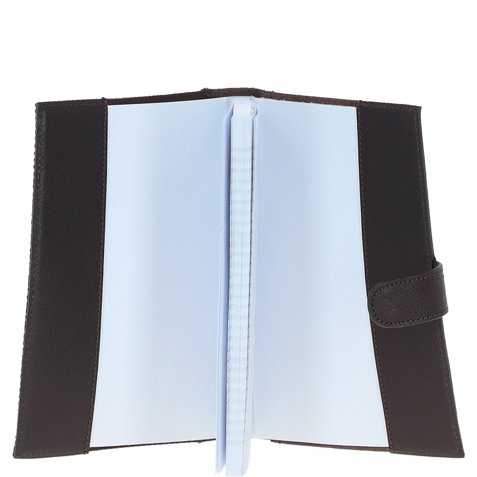 Ashwood Leather & Harris Tweed® Cloth A5 Notebook Brown/Mcload: TW-19-01-BM