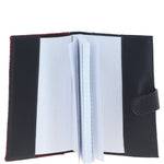 Ashwood Leather & Harris Tweed® Cloth A6 Notebook Navy/Pink: TW-18-06-NP