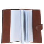 Ashwood Leather & Tweed A6 Notebook Tan/Green Check: TW-18-010-TGNH
