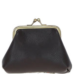 Ashwood Leather & Harris Tweed® Cloth Classic Kiss-Lock Purse Brown/Mcload: TW-13-01-BM