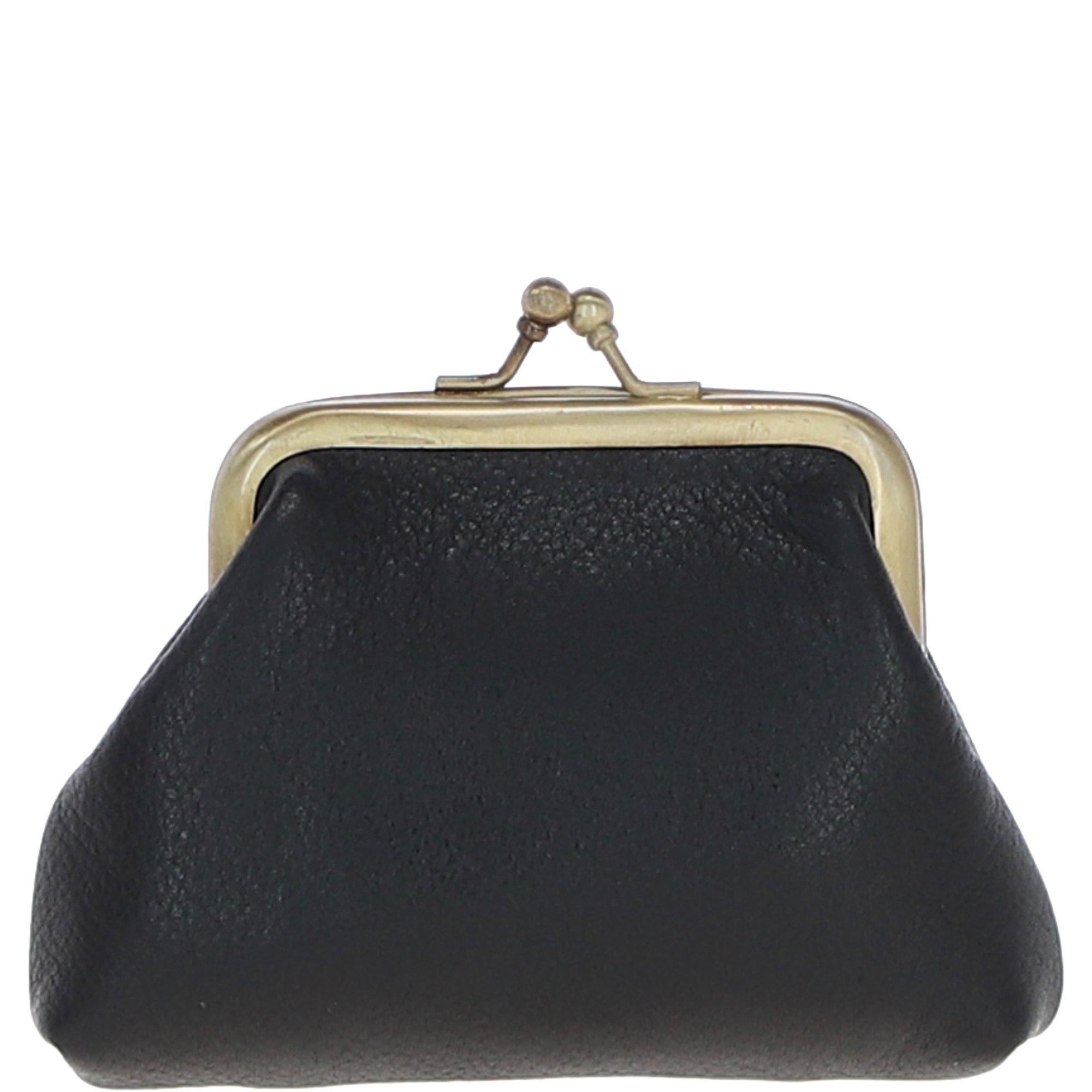 Ashwood Leather & Harris Tweed® Cloth Classic kiss-lock Purse Black/Green/Red: TW-13-07-BR