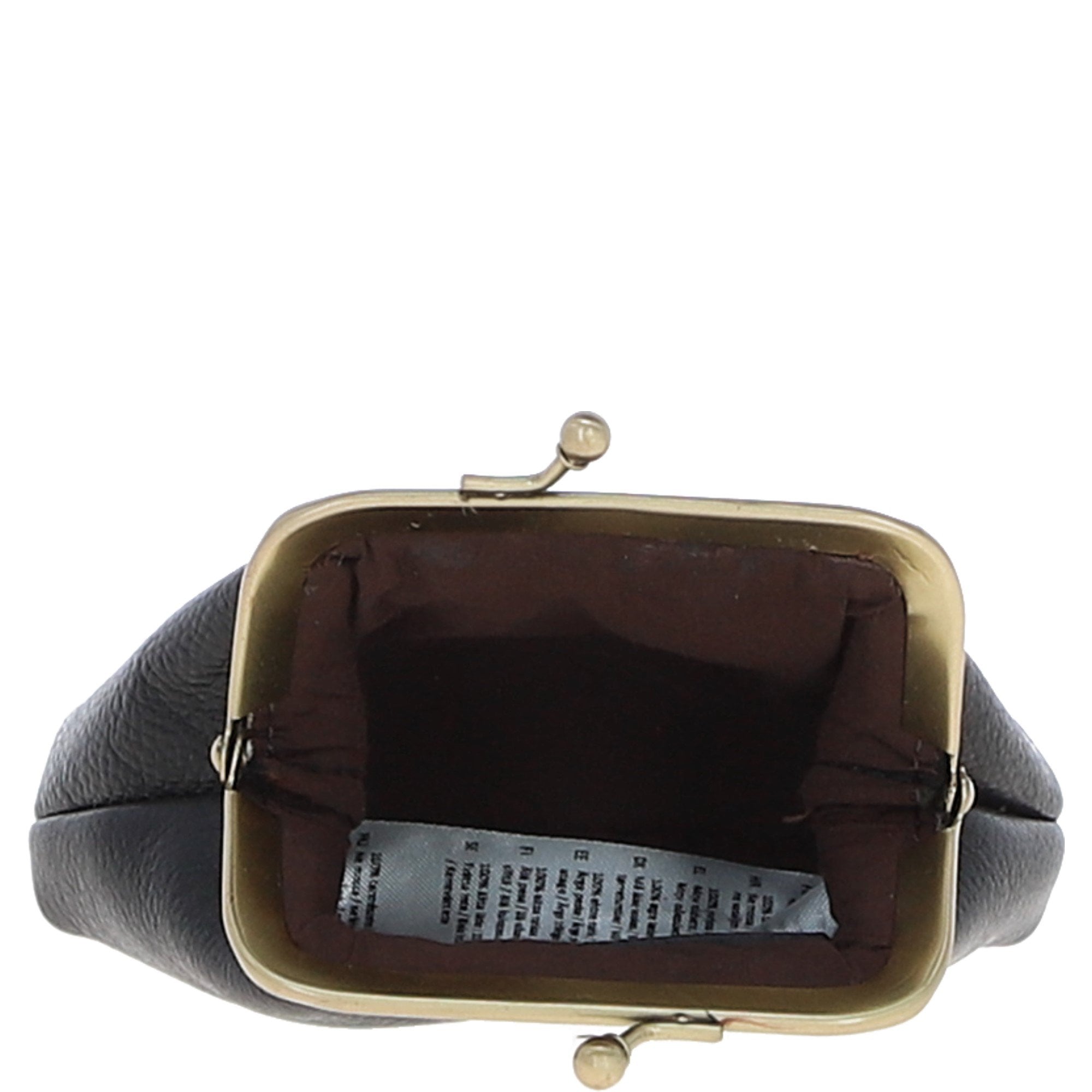 Ashwood Leather & Harris Tweed® Cloth Classic kiss-lock Purse Black/Watch: TW-13-03-BW