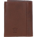 Versatile Ashwood Leather & Harris Tweed® Cloth RFID Secure Wallet Tan/LT Blue: TW-17-05-TB