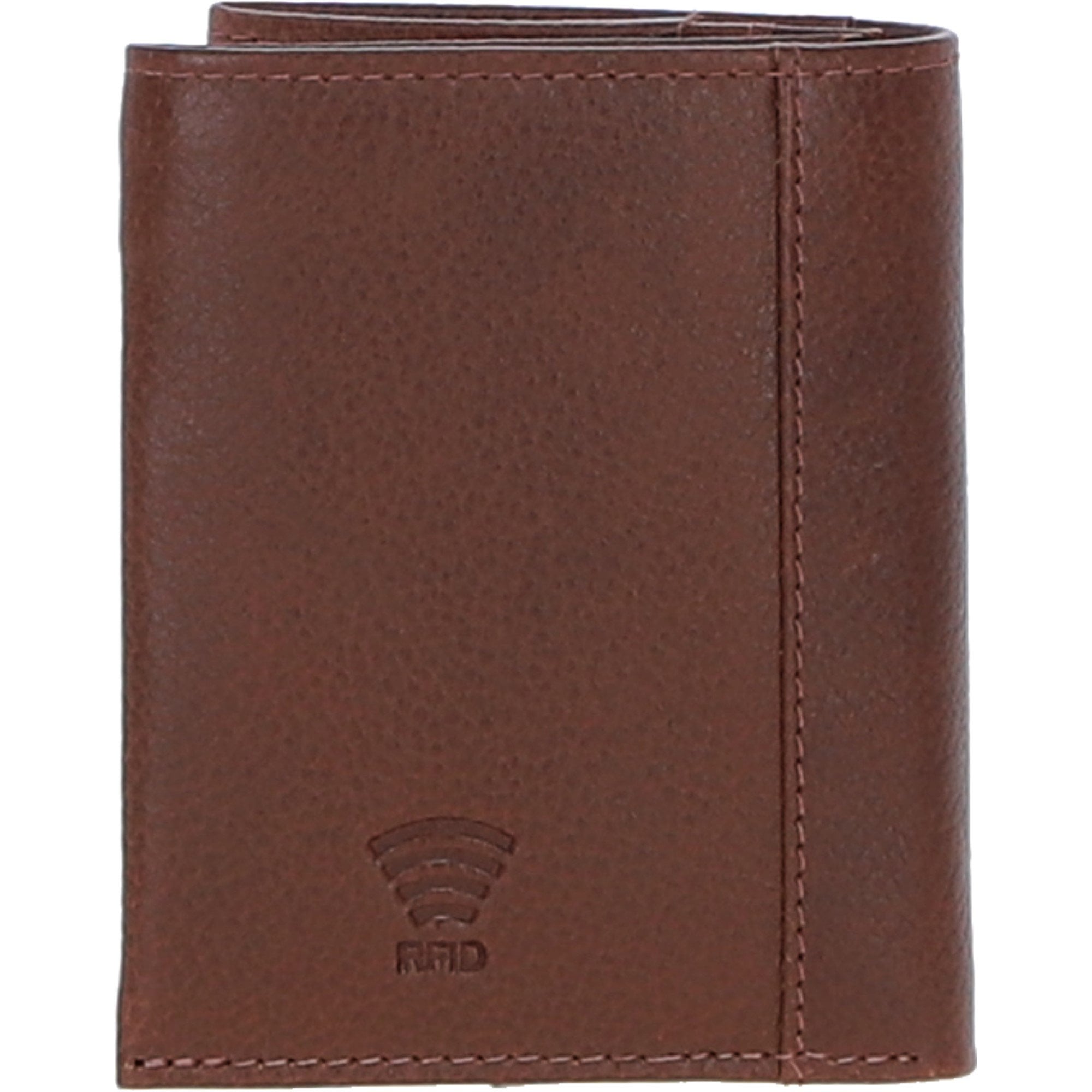 Versatile Ashwood Leather & Harris Tweed® Cloth RFID Secure Wallet Tan/LT Blue: TW-17-05-TB