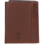 Versatile Ashwood Leather & Harris Tweed® Cloth RFID Secure Wallet Tan/Watch: TW-17-04-TW