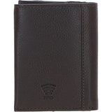 Versatile Ashwood Leather & Harris Tweed® Cloth RFID Secure Wallet Brown/Green: TW-17-09-BG
