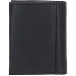 Versatile Ashwood Leather & Harris Tweed® Cloth RFID Secure Wallet Black/Watch: TW-17-03-BW