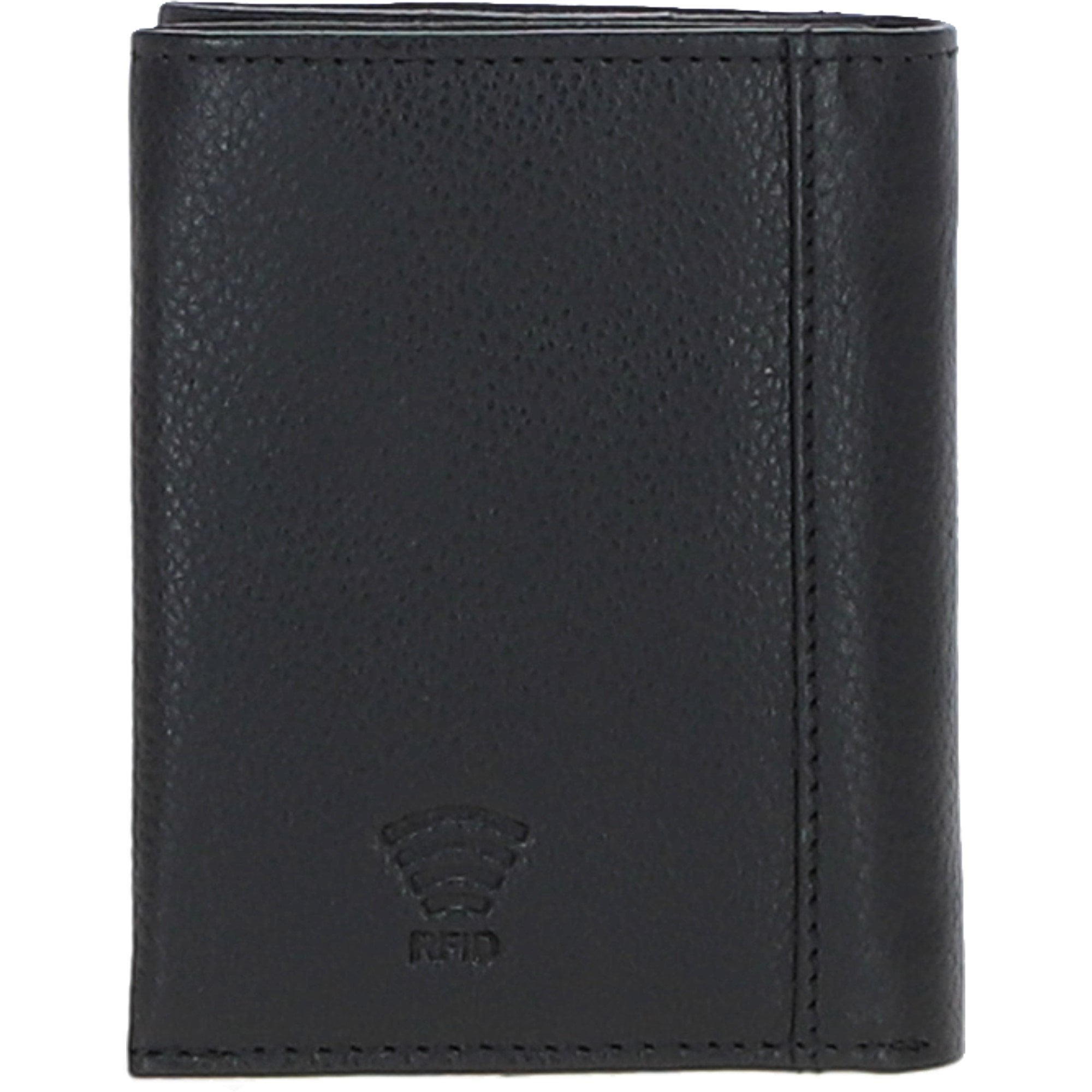 Versatile Ashwood Leather & Harris Tweed® Cloth RFID Secure Wallet Black/Watch: TW-17-03-BW