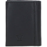Versatile Ashwood Leather & Harris Tweed® Cloth RFID Secure Wallet Black/Watch: TW-17-03-BW
