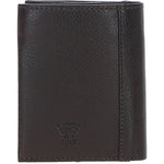 Versatile Ashwood Leather & Harris Tweed® Cloth RFID Secure Wallet Brown/Mcload: TW-17-01-BM