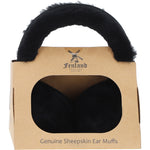 Fenland Sheepskin Winter Earmuffs Black: FEN-207