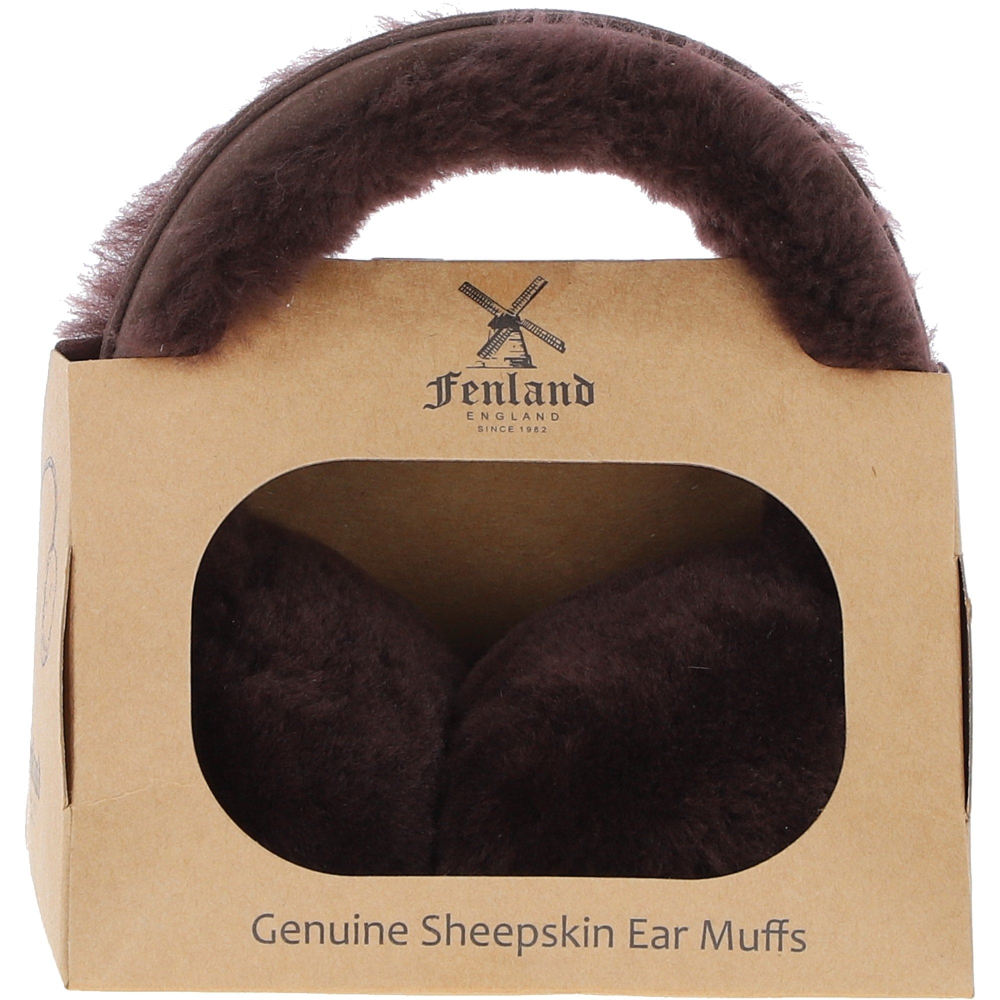 Fenland Sheepskin Winter Earmuffs Brown: FEN-207