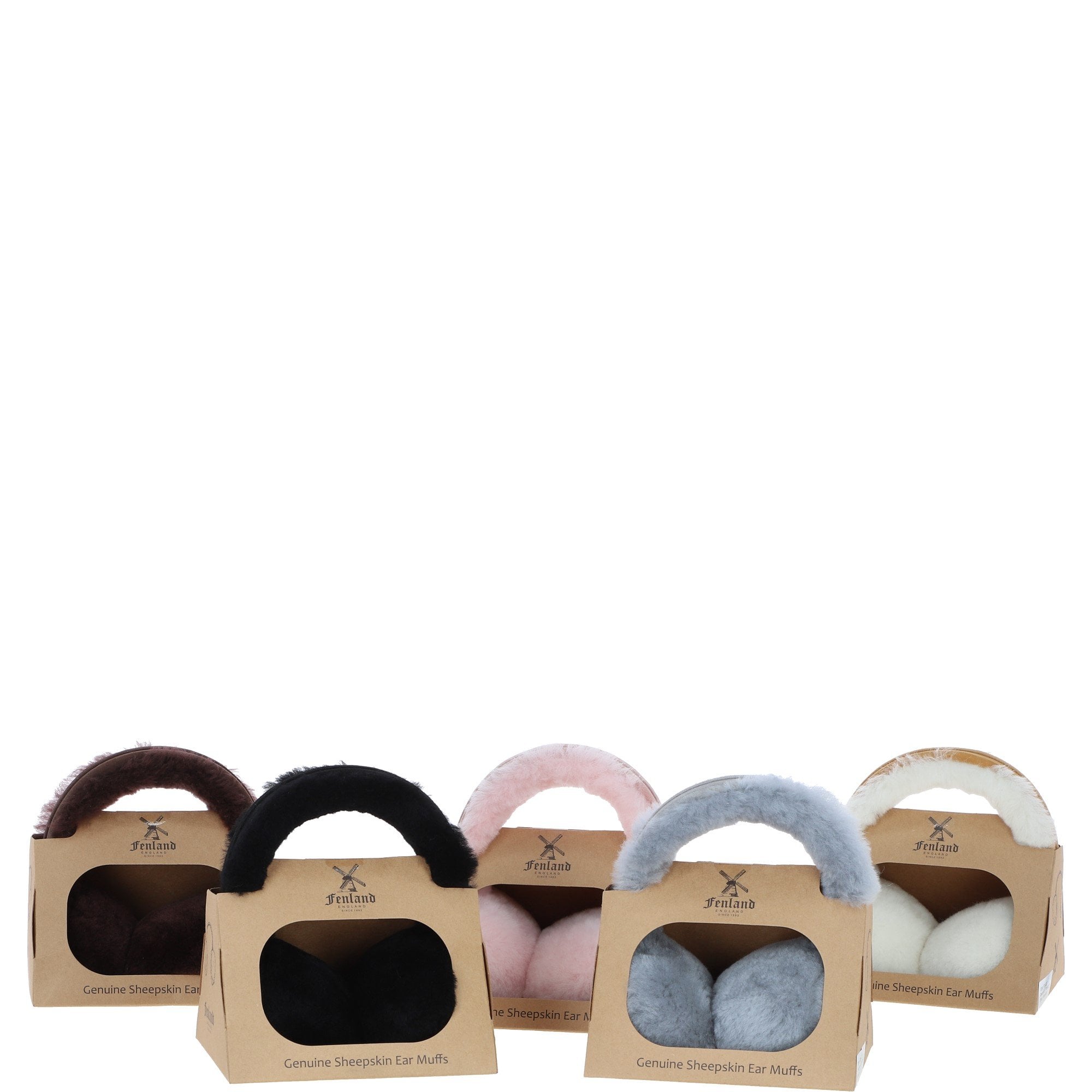 Fenland Sheepskin Winter Earmuffs Brown: FEN-207