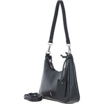 Ashwood Leather Ladies Shoulder X Crossbody Bag Black: 64397