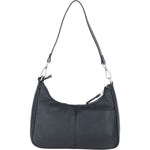 Ashwood Leather Ladies Shoulder X Crossbody Bag Black: 64397