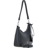 Ashwood Leather Ladies Shoulder X Crossbody Bag Black: 64397