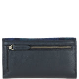 Exquisite Ashwood Leather & Harris Tweed® Cloth Twist-Lock Purse Black/Watch: TW-11-03-BW