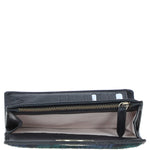 Exquisite Ashwood Leather & Harris Tweed® Cloth Twist-Lock Purse Black/Watch: TW-11-03-BW