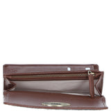 Exquisite Ashwood Leather & Harris Tweed® Cloth Twist-Lock Purse Tan/Watch: TW-11-04-TW