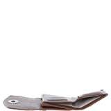 Exquisite Ashwood Leather & Harris Tweed® Cloth Twist-Lock Purse Tann/Mcload: TW-11-02-TM