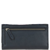 Exquisite Ashwood Leather & Harris Tweed® Cloth Twist-Lock Purse Black/Green/Red: TW-11-07-BR