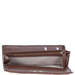 Exquisite Ashwood Leather & Harris Tweed® Cloth Twist-Lock Purse Tan/Green/Red: TW-11-08-TR