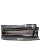 Exquisite Ashwood Leather & Harris Tweed® Cloth Twist-Lock Purse Brown/Green: TW-11-09-BG