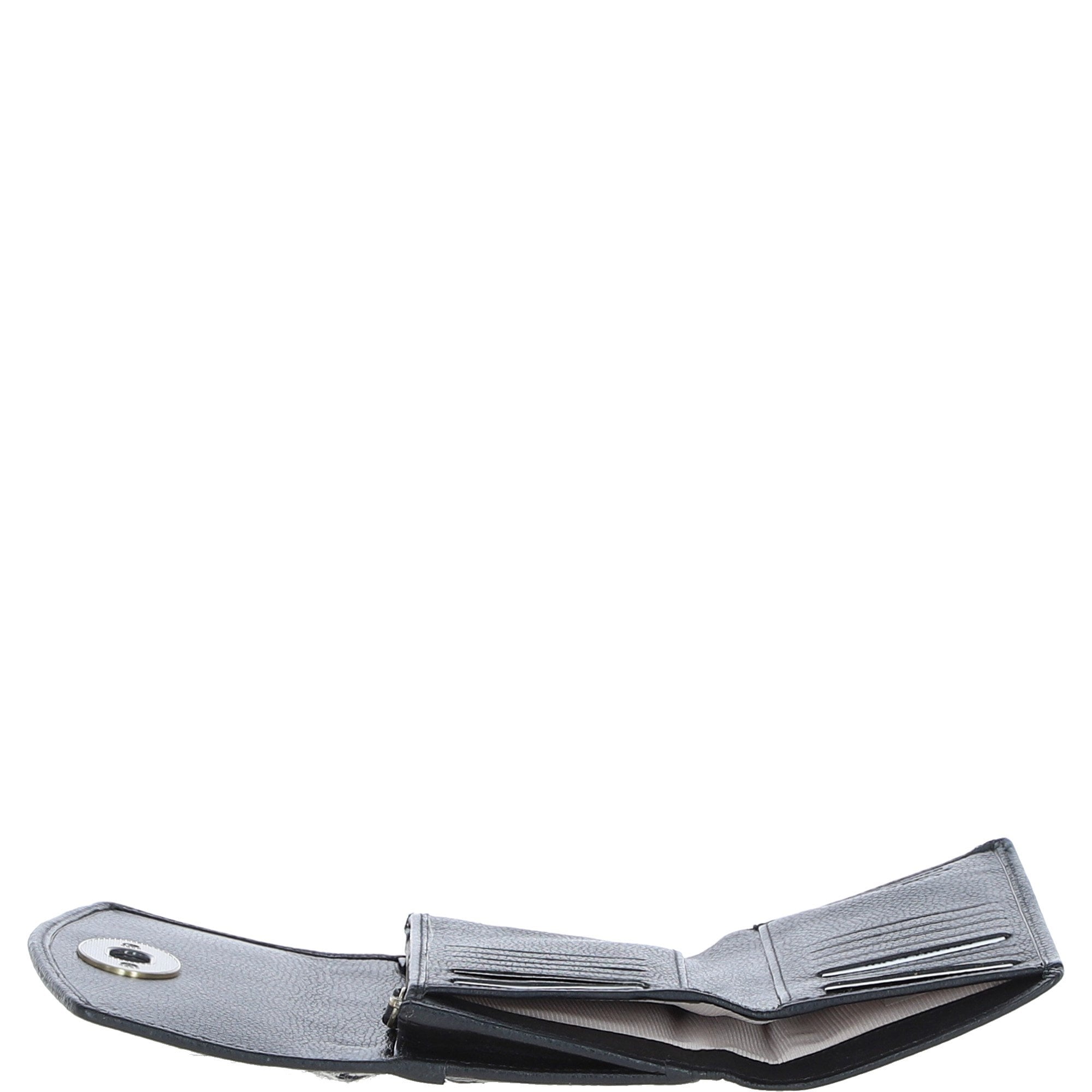 Exquisite Ashwood Leather & Harris Tweed® Cloth Twist-Lock Purse Black/White: TW-11-12-BW