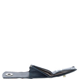 Elegant Ashwood Leather & Harris Tweed® Cloth Trifold Twist-Lock Purse Navy/Pink: TW-10-06-NP